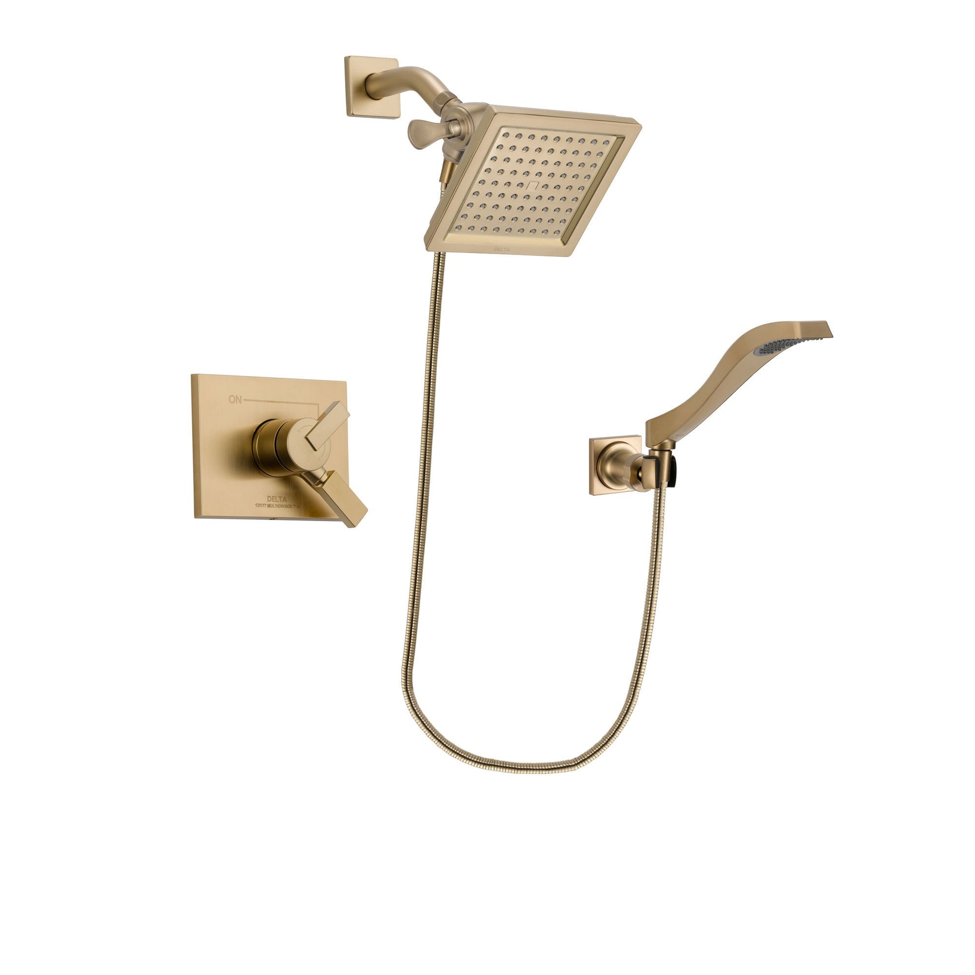 Delta Vero Champagne Bronze Shower Faucet System with Hand Shower DSP3860V