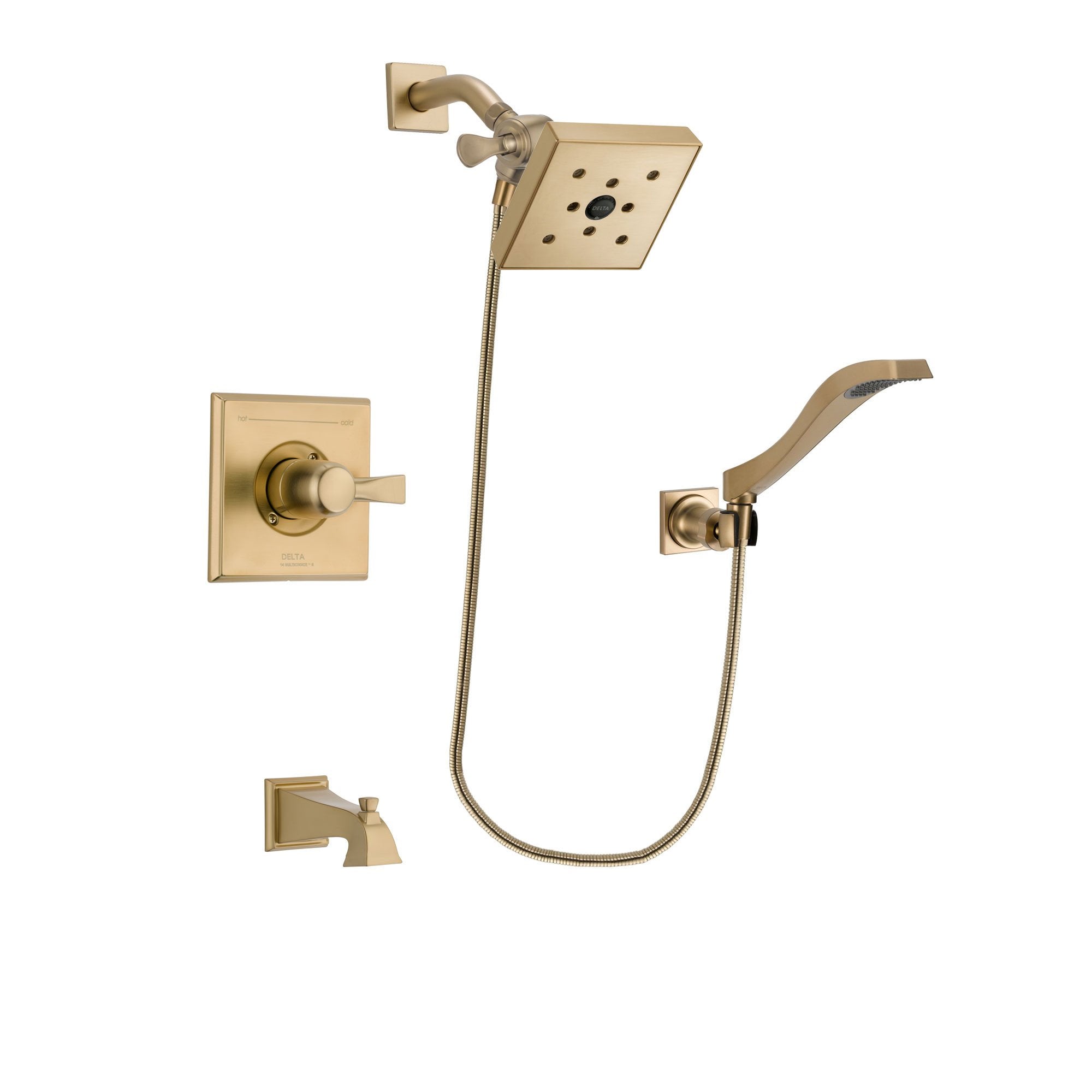 Delta Dryden Champagne Bronze Tub and Shower System with Hand Shower DSP3865V