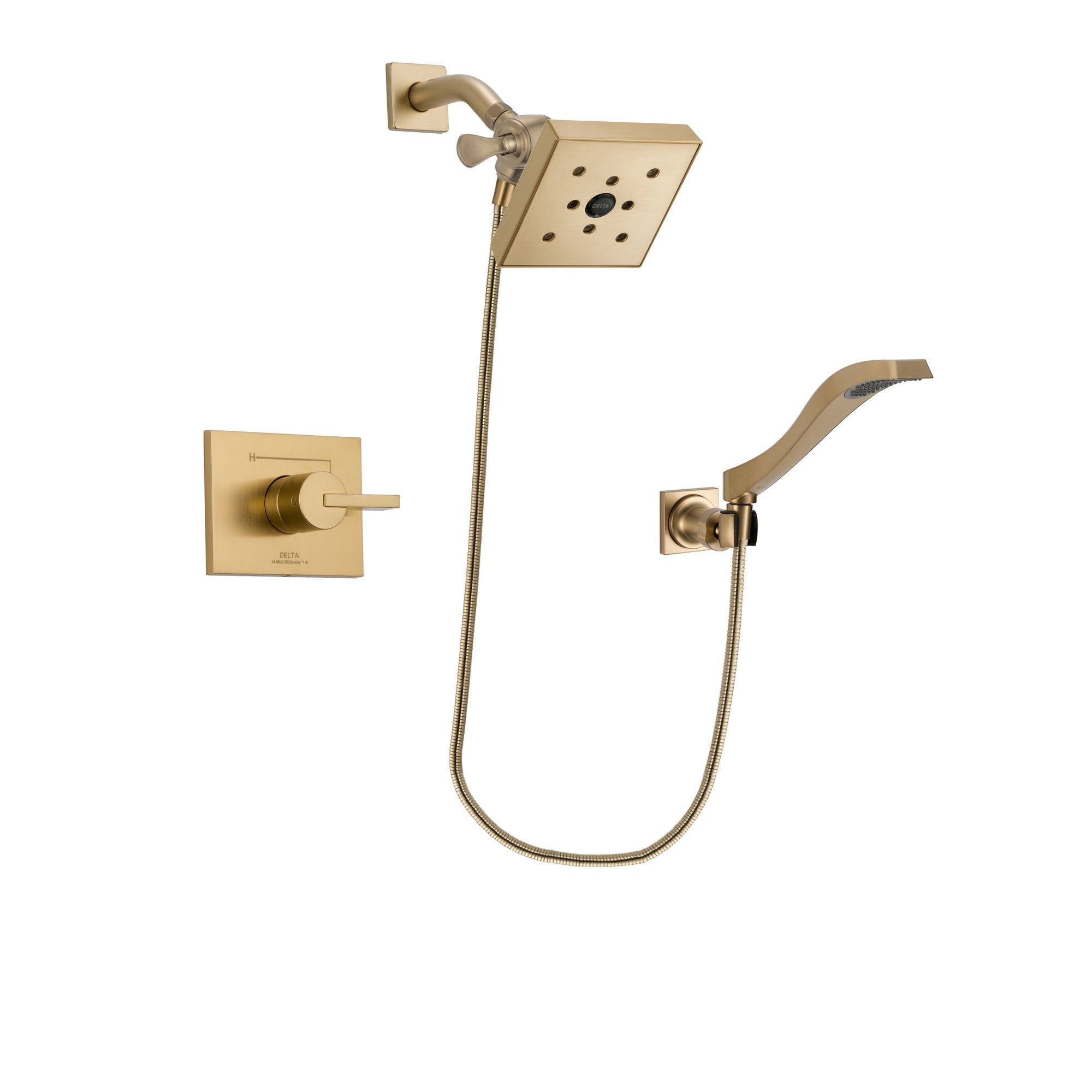 Delta Vero Champagne Bronze Shower Faucet System with Hand Shower DSP3868V