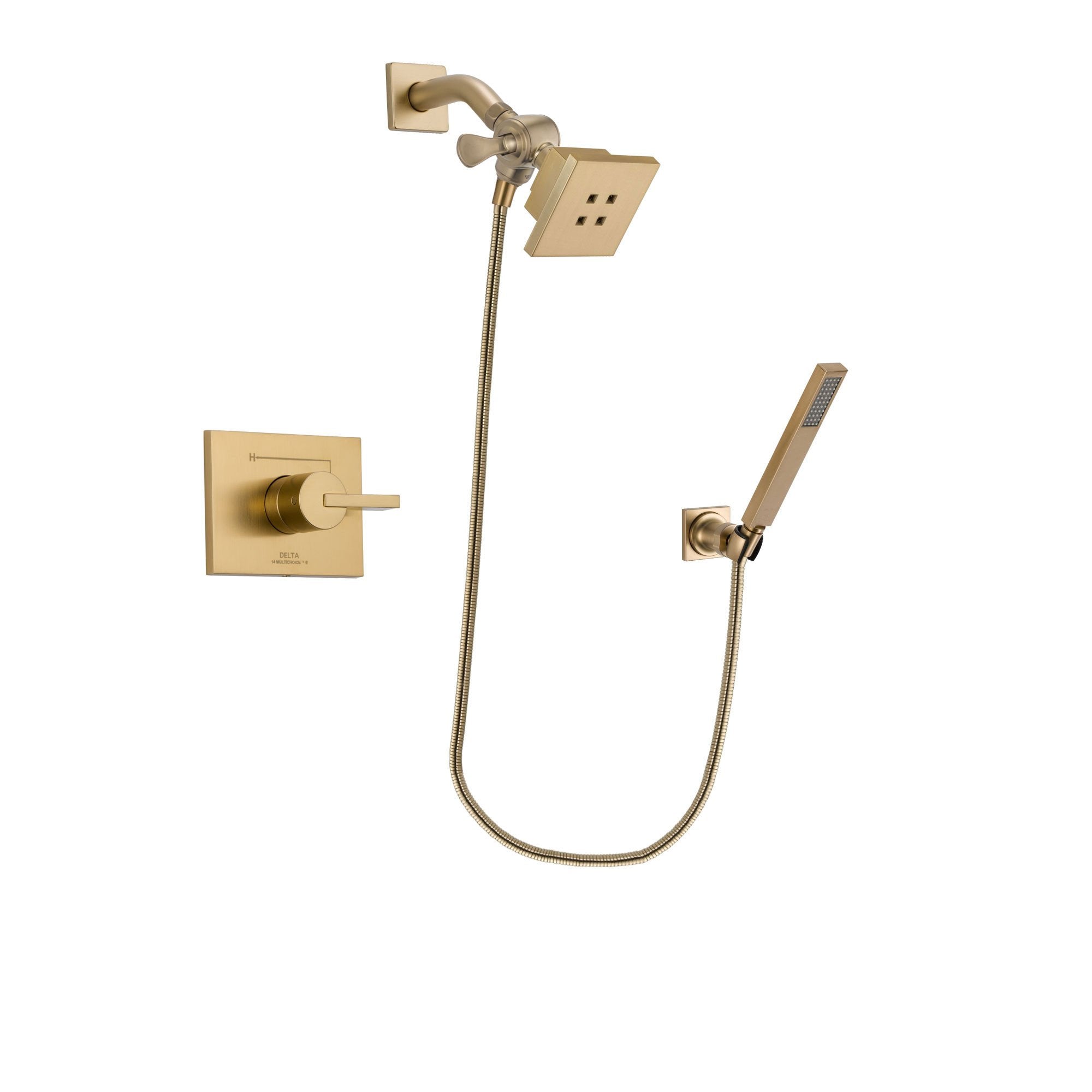 Delta Vero Champagne Bronze Shower Faucet System with Hand Shower DSP3880V