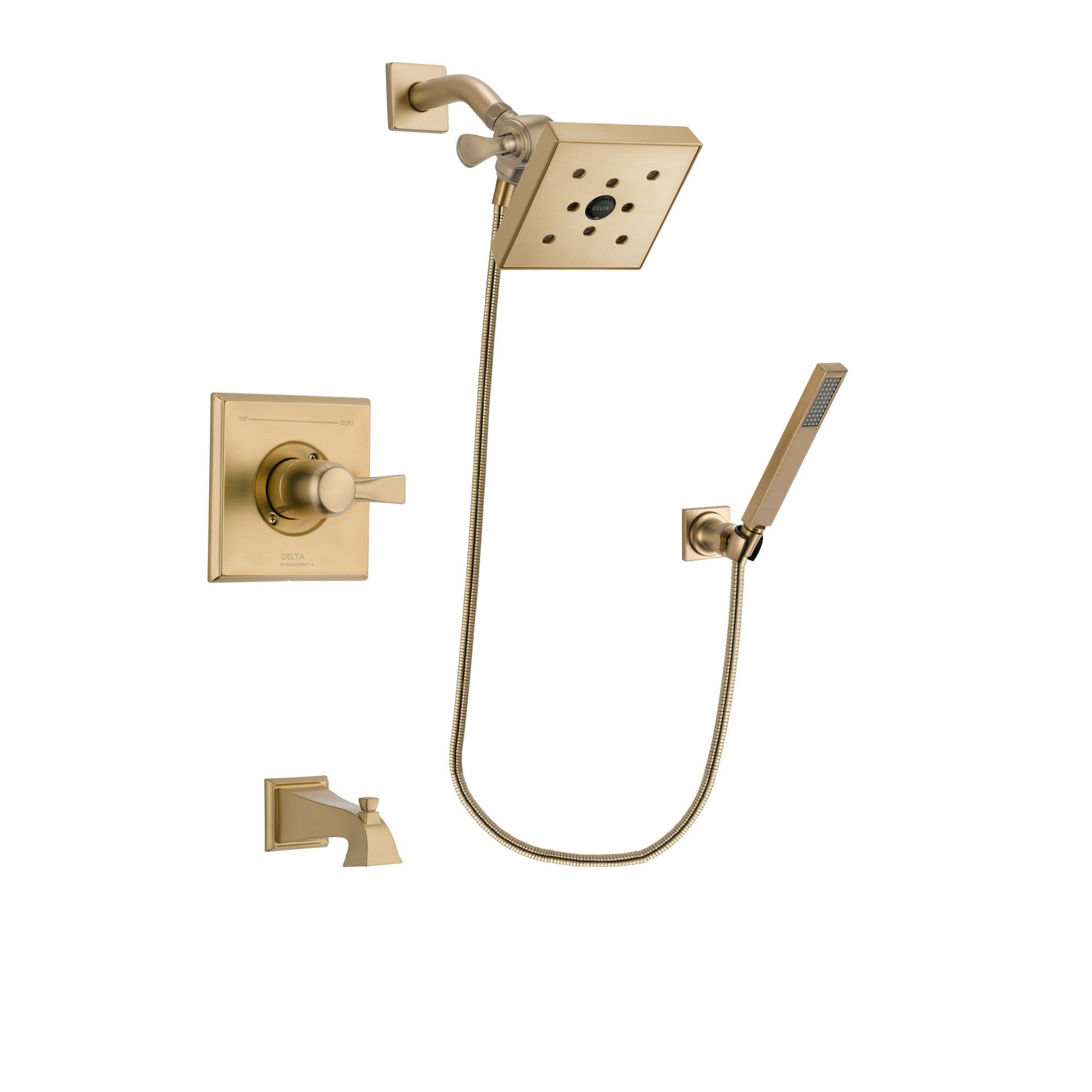 Delta Dryden Champagne Bronze Tub and Shower System with Hand Shower DSP3901V