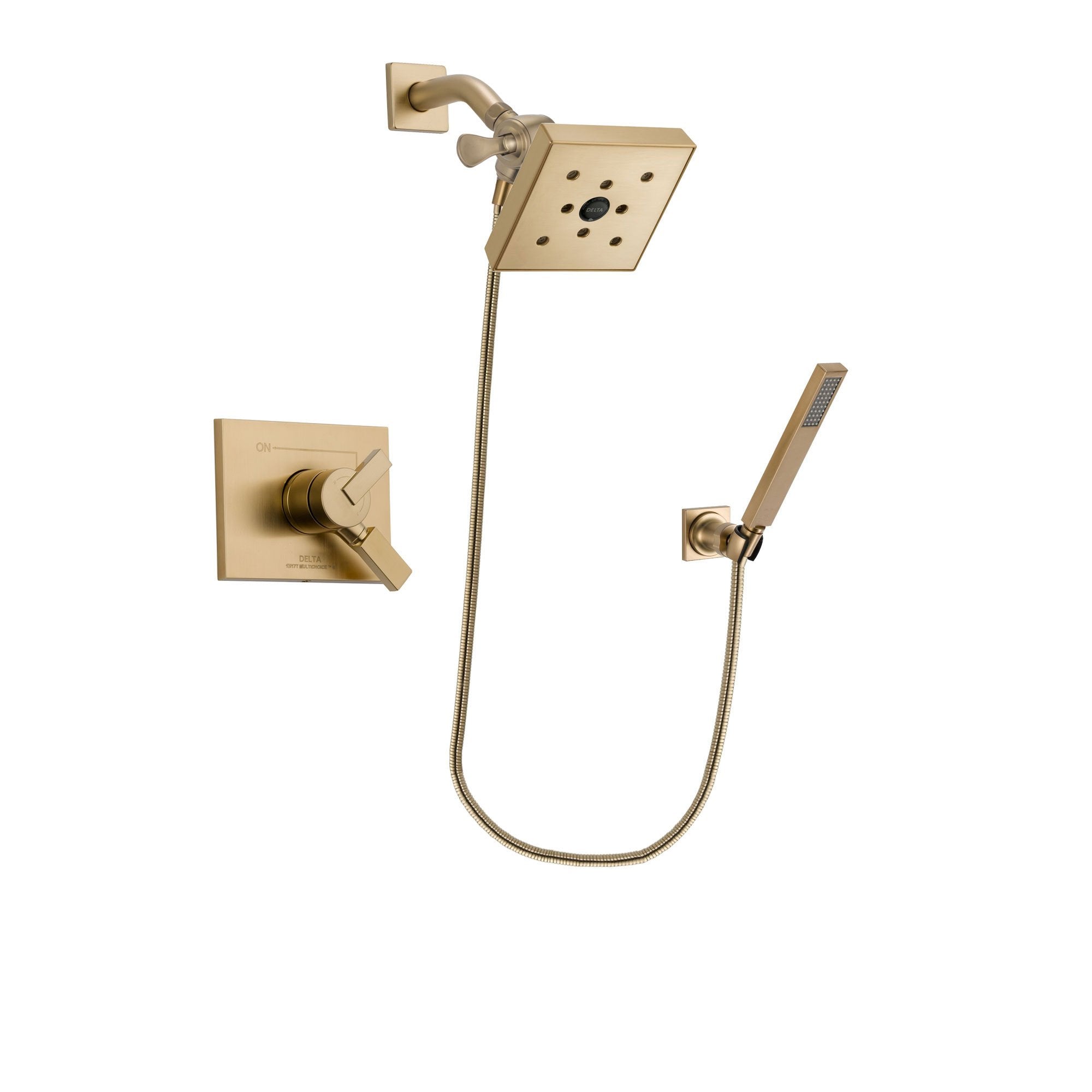 Delta Vero Champagne Bronze Shower Faucet System with Hand Shower DSP3908V