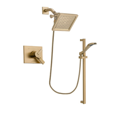 Delta Vero Champagne Bronze Shower Faucet System with Hand Shower DSP3932V