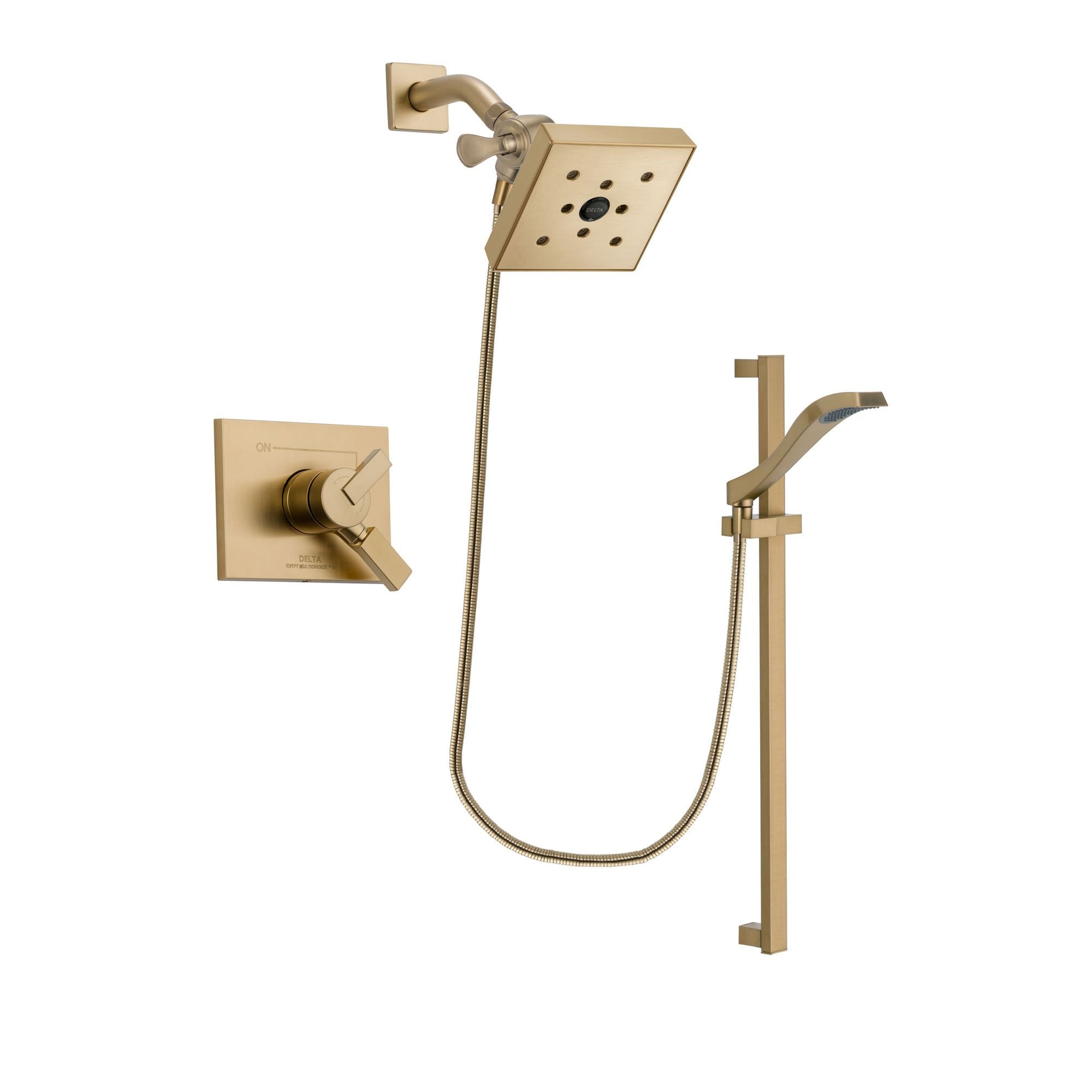 Delta Vero Champagne Bronze Shower Faucet System with Hand Shower DSP3944V