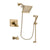 Delta Vero Champagne Bronze Tub and Shower Faucet System w/ Hand Spray DSP3967V