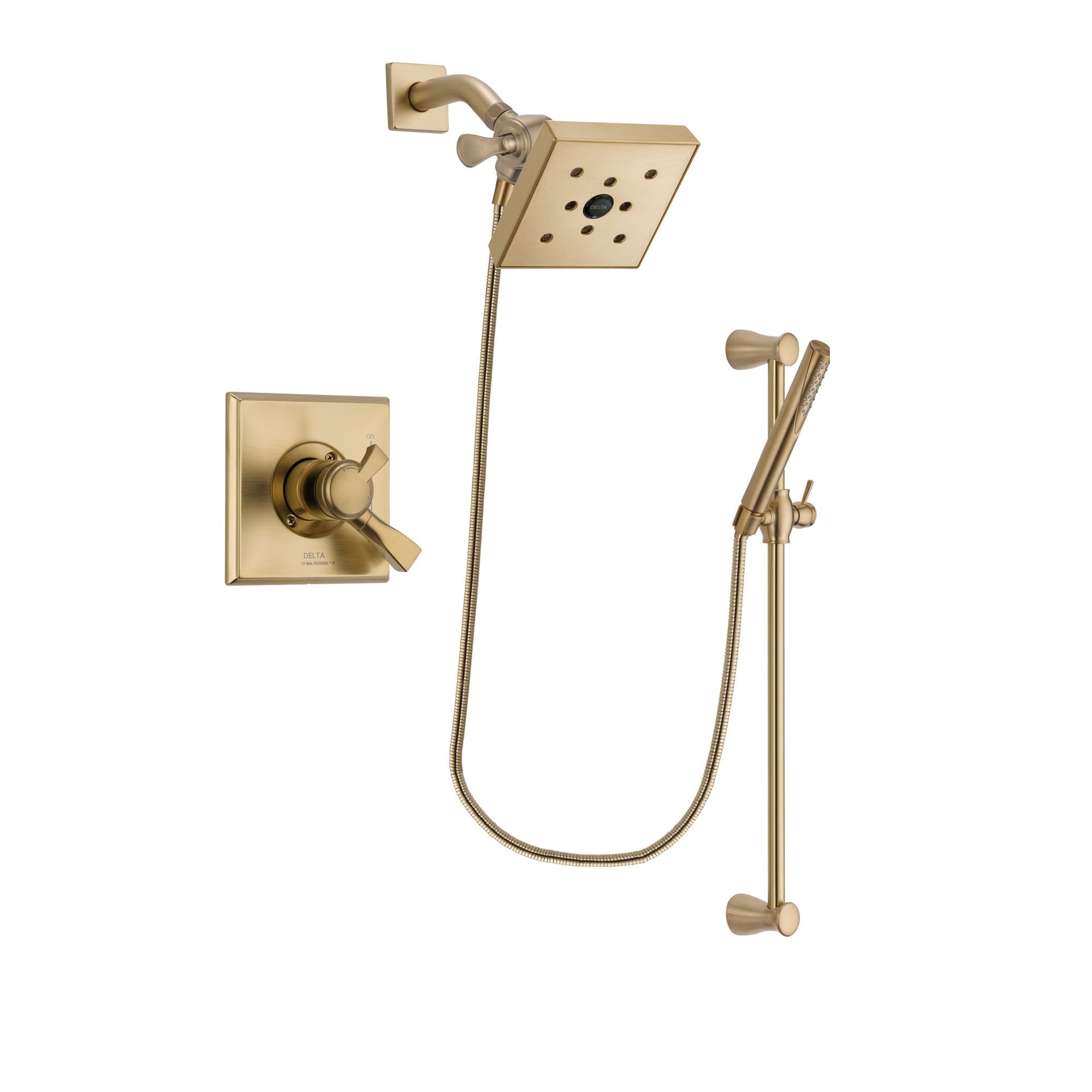 Delta Dryden Champagne Bronze Shower Faucet System with Hand Shower DSP3978V