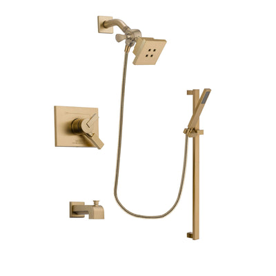 Delta Vero Champagne Bronze Tub and Shower Faucet System w/ Hand Spray DSP3991V