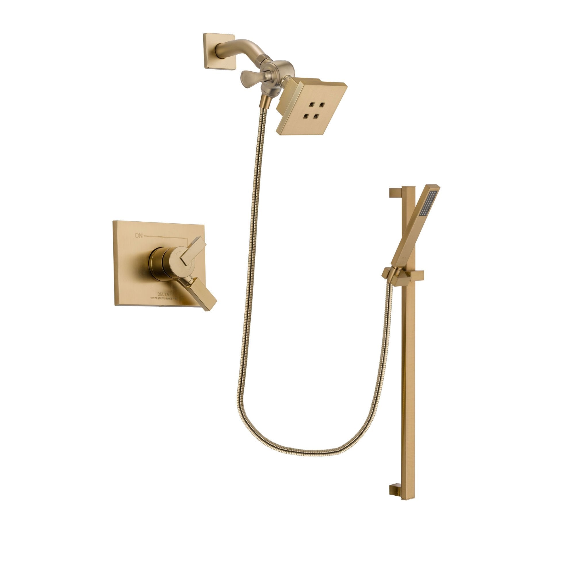 Delta Vero Champagne Bronze Shower Faucet System with Hand Shower DSP3992V