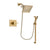 Delta Vero Champagne Bronze Shower Faucet System with Hand Shower DSP4000V