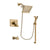 Delta Vero Champagne Bronze Tub and Shower Faucet System w/ Hand Spray DSP4003V