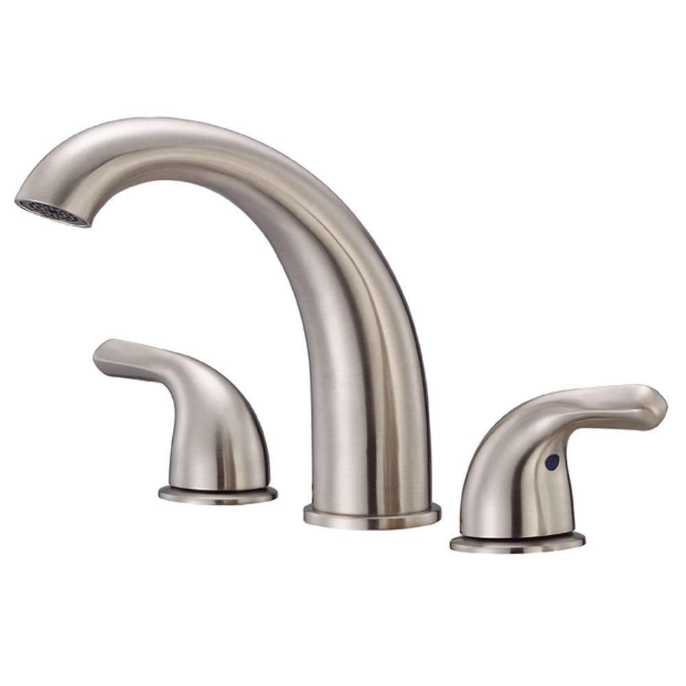 Danze Melrose Complete 2-Handle Deck-Mount Roman Tub Faucet Trim Kit Only in Brushed Nickel (Valve Not Included) 551400