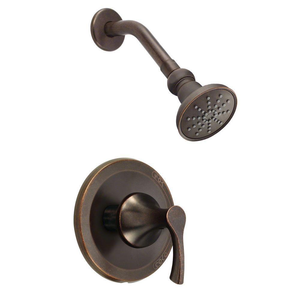 Danze Antioch 1-Handle Shower Faucet Trim Kit in Tumbled Bronze (Valve Not Included) 634463