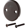 Delta Classic Collection Overflow Plate and Screws in Venetian Bronze 456697