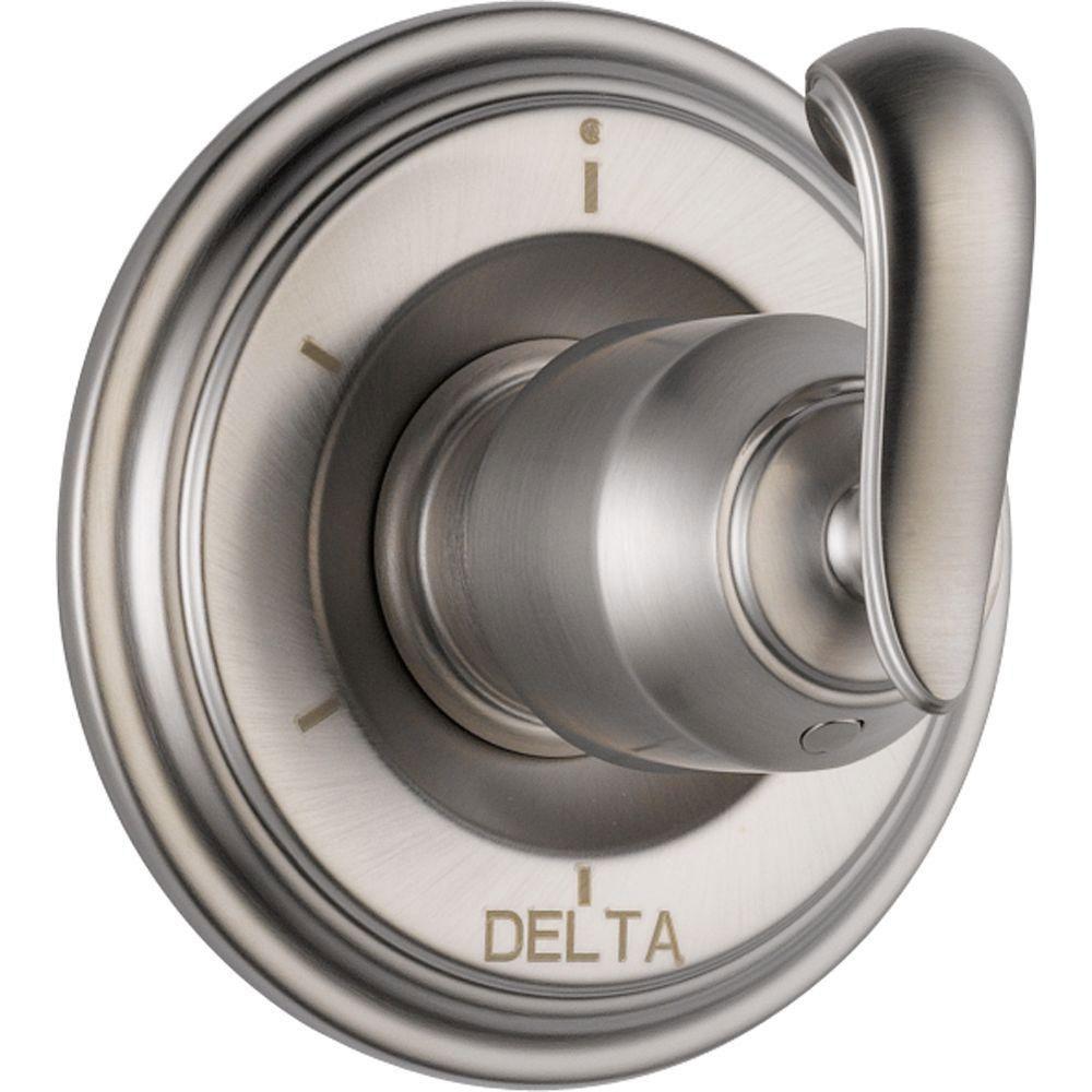 Delta Cassidy 6-Function Diverter Trim Kit Only in Stainless Steel Finish (Valve Not Included) 582226