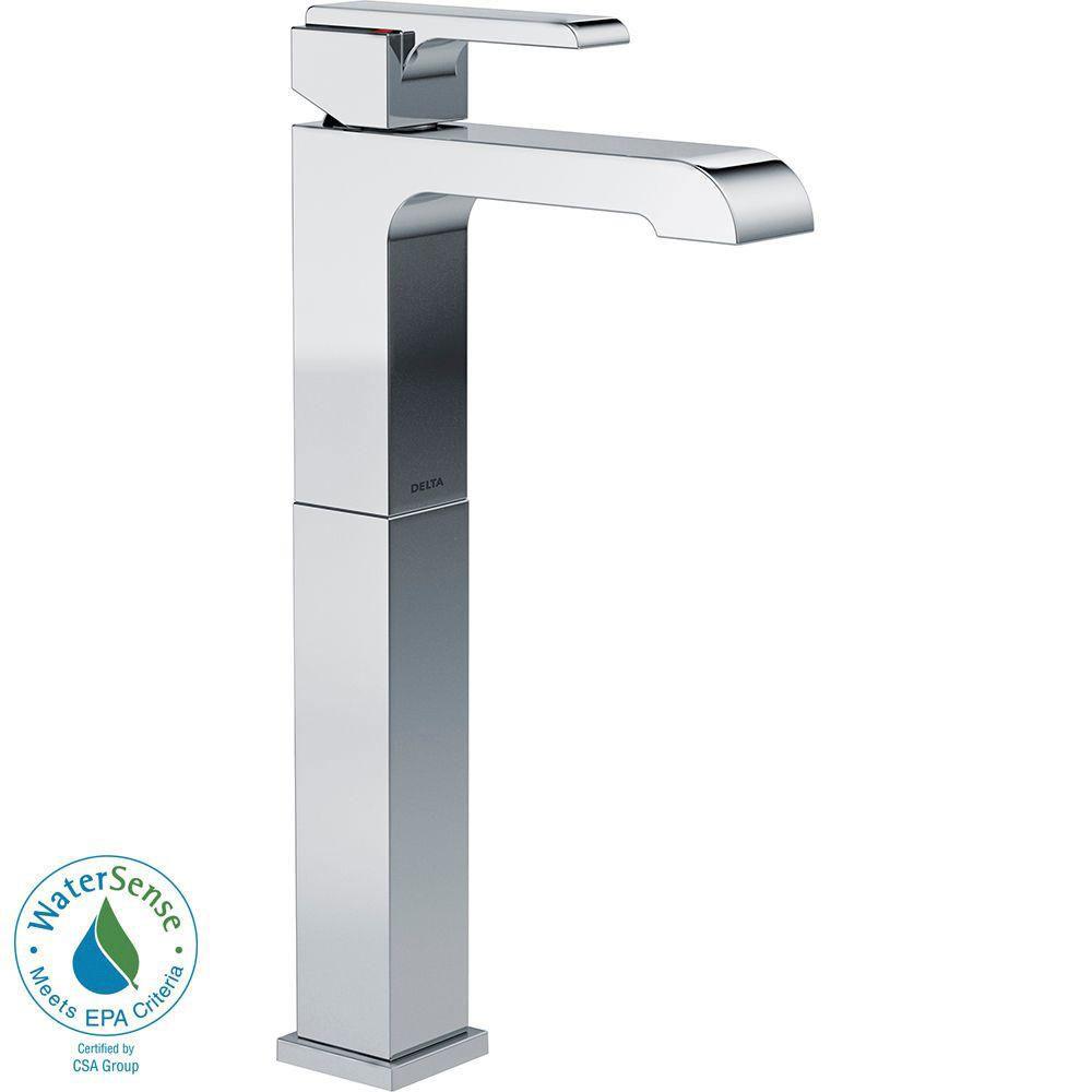 Delta Ara Single Hole 1-Handle Vessel Bathroom Faucet in Chrome 660182