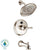 Delta Temp2O Traditional 1-Handle Tub and Shower Faucet Trim Kit in Polished Nickel (Valve Not Included) 667490