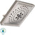 Delta 3-Spray 7-5/8 inch H2OKinetic Square Raincan Showerhead in Stainless Steel Finish 667544