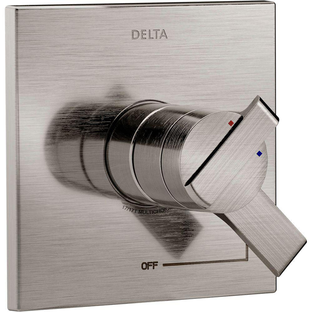 Delta Ara Monitor 17 Series 1-Handle Volume and Temperature Control Valve Trim Kit in Stainless Steel Finish (Valve Not Included) 682973