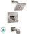 Delta Ara 1-Handle H2Okinetic Tub and Shower Faucet Trim Kit in Stainless Steel Finish (Valve Not Included) 682975