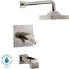 Delta Ara TempAssure 17T Series 1-Handle Tub and Shower Faucet Trim Kit Only in Stainless Steel Finish (Valve Not Included) 682977