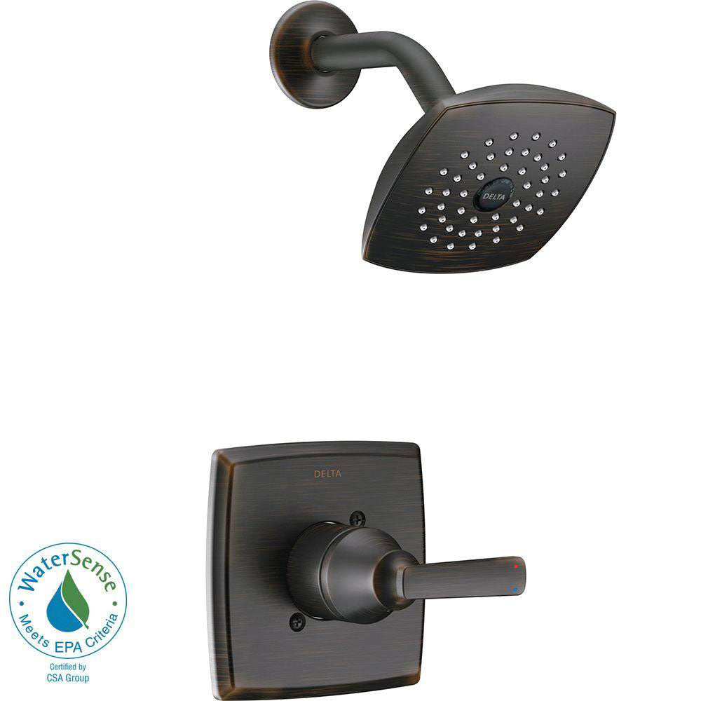 Delta Ashlyn 1-Handle Pressure Balance Shower Faucet Trim Kit in Venetian Bronze (Valve Not Included) 685376