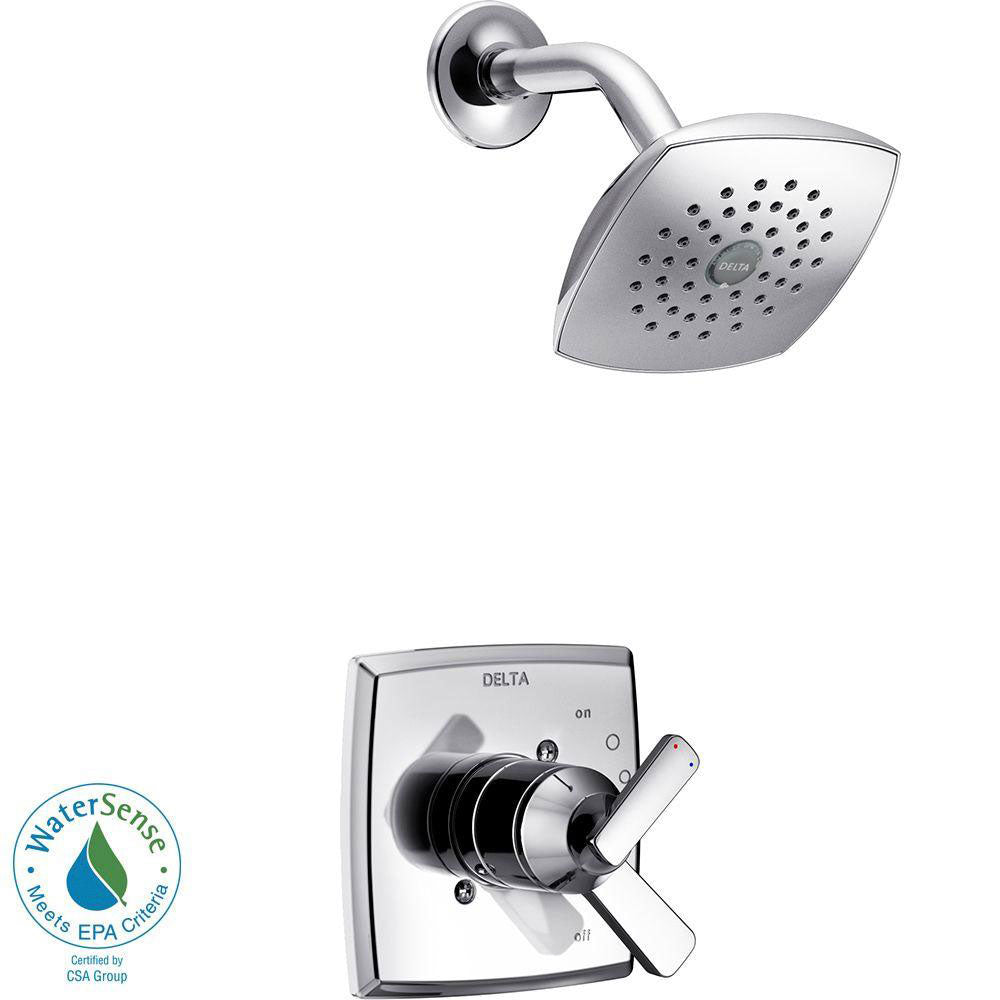 Delta Ashlyn 1-Handle Pressure Balance Shower Faucet Trim Kit in Chrome (Valve Not Included) 685384