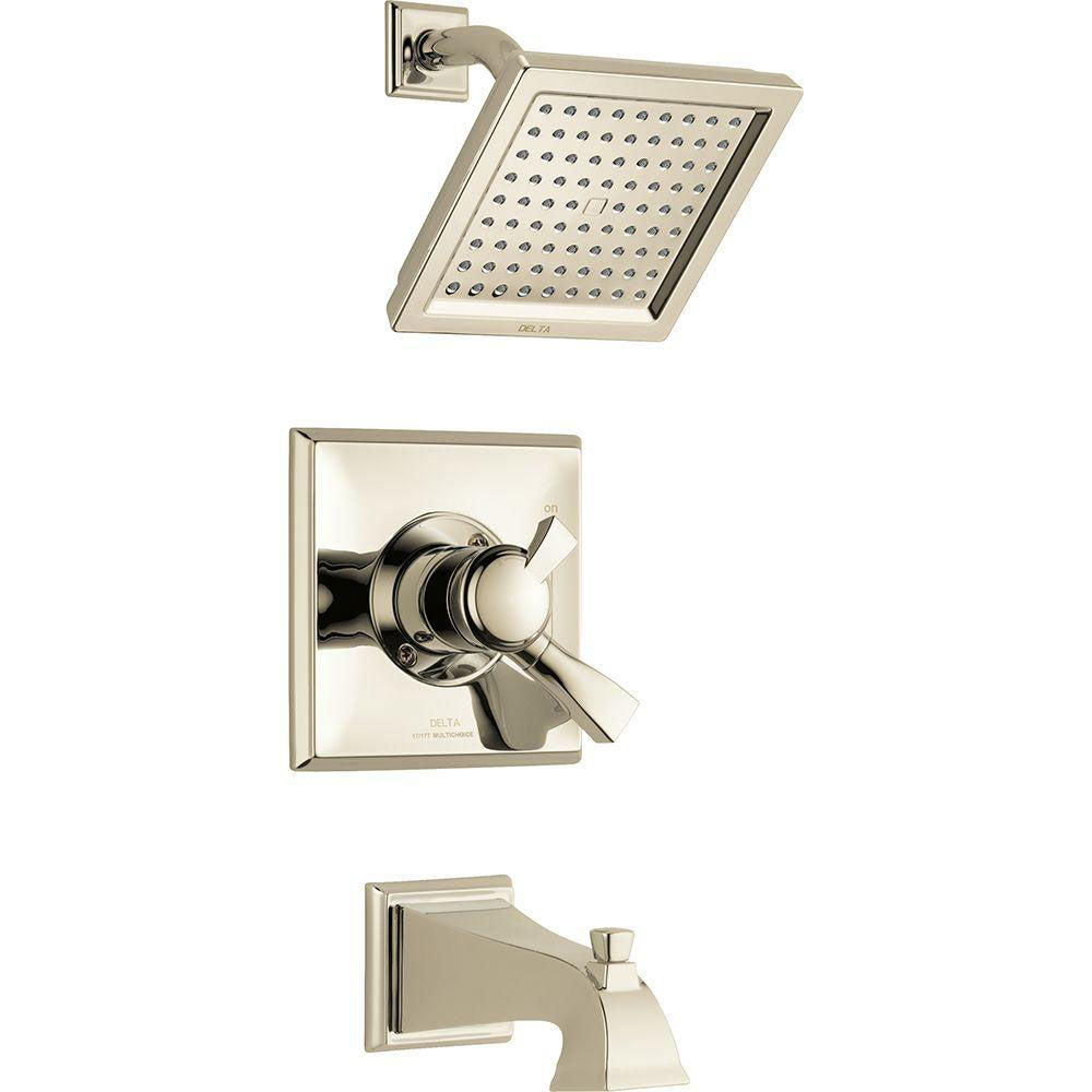 Delta Dryden 1-Handle Tub and Shower Faucet Trim Kit in Polished Nickel (Valve Not Included) 702316