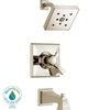 Delta Dryden 1-Handle H2Okinetic Tub and Shower Faucet Trim Kit in Polished Nickel (Valve Not Included) 702318