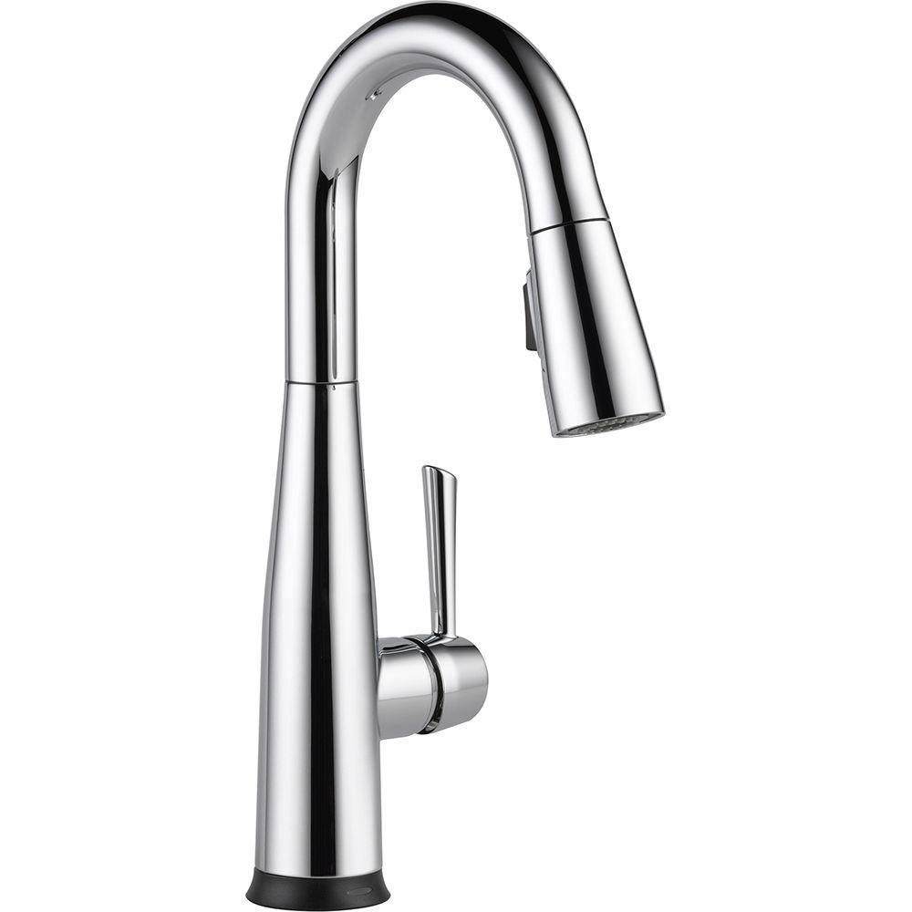 Delta Essa Touch2O Technology Single-Handle Bar Faucet in Chrome with MagnaTite Docking 718200