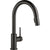 Delta Trinsic Single-Handle Pull-Down Sprayer Kitchen Faucet in Matte Black Featuring MagnaTite Docking 718526