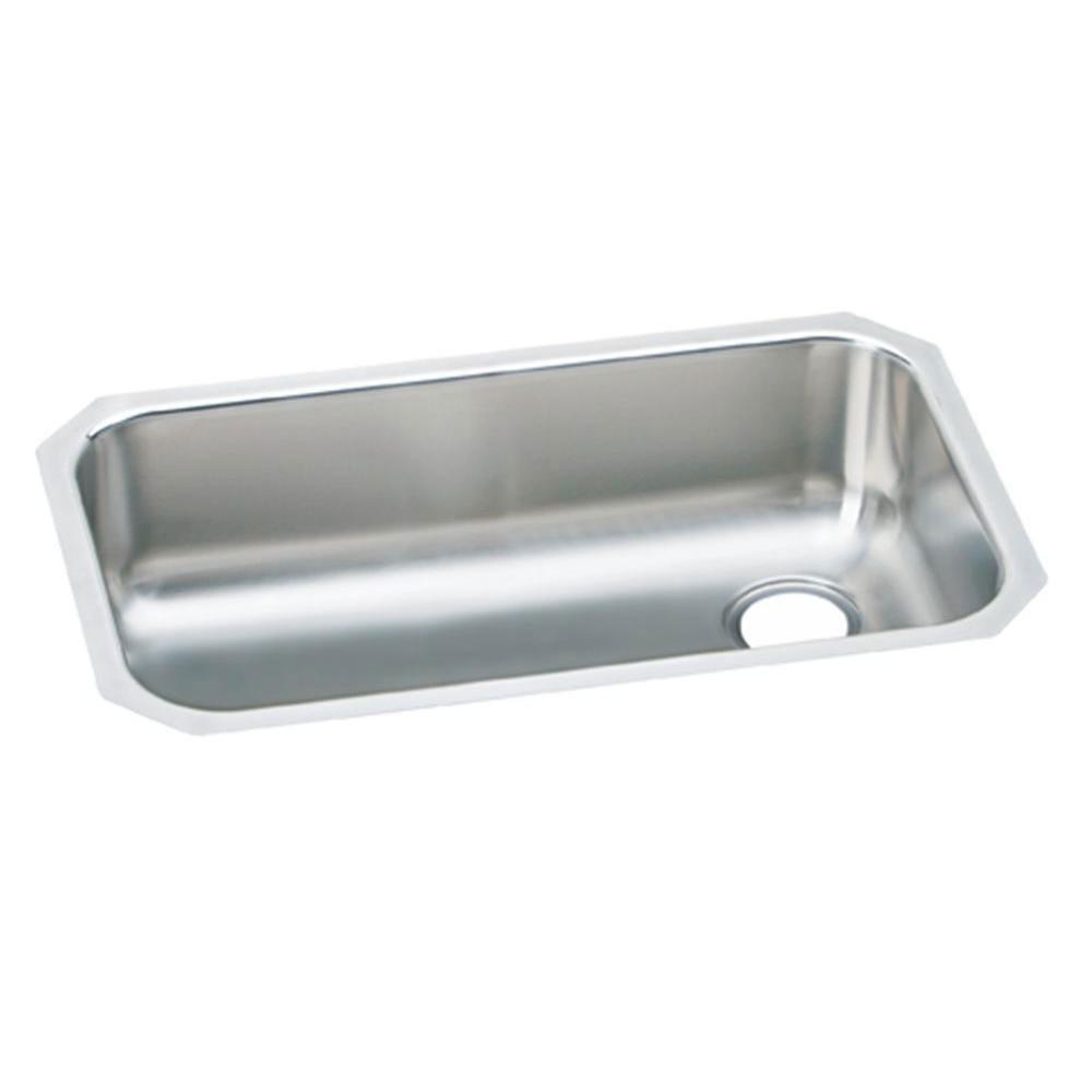 Elkay Gourmet Elumina Undermount Stainless Steel 18-1/4x 30-1/2 0-Hole Single Bowl Kitchen Sink in Stainless Steel 264029