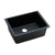Elkay Gourmet Undermount E-Granite 25x18.5x9.5 0-Hole Single Bowl Kitchen Sink in Black 445133