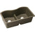 Elkay Harmony Undermount E-Granite 33x9.5x20.13 0-Hole Double Bowl Kitchen Sink in Mocha 467126