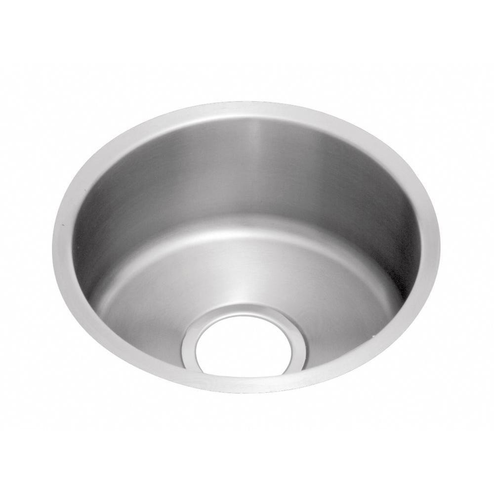 Elkay Mystic Undermount Stainless Steel 18-3/8x18-3/8x8 inch 0-Hole Single Bowl Bar Sink 484373
