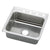Elkay Pacemaker Top Mount Stainless Steel 22 inch x 19-1/2 inch x 7.25 inch 3-Hole Single Bowl Kitchen Sink 487221