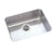 Elkay Gourmet Perfect Drain Undermount Stainless Steel 23-1/2x18-1/4x7-1/2 0-Hole Single Bowl Kitchen Sink 541389