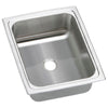 Elkay Pacemaker Top Mount Stainless Steel 12-1/2x15x6-1/8 0-Hole Single Bowl Kitchen Sink 731656