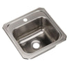 Elkay Bar Sink Kit – 15x15x6 Deep, Drop-in With Faucet & Drain, LWSB151562K