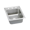 Elkay Pacemaker Top Mount Stainless Steel 17x22x7.25 3-Hole Single Bowl Kitchen Sink 736624