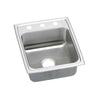 Elkay Pacemaker Top Mount Stainless Steel 17x20x7-1/8 3-Hole Single Bowl Kitchen Sink 765073
