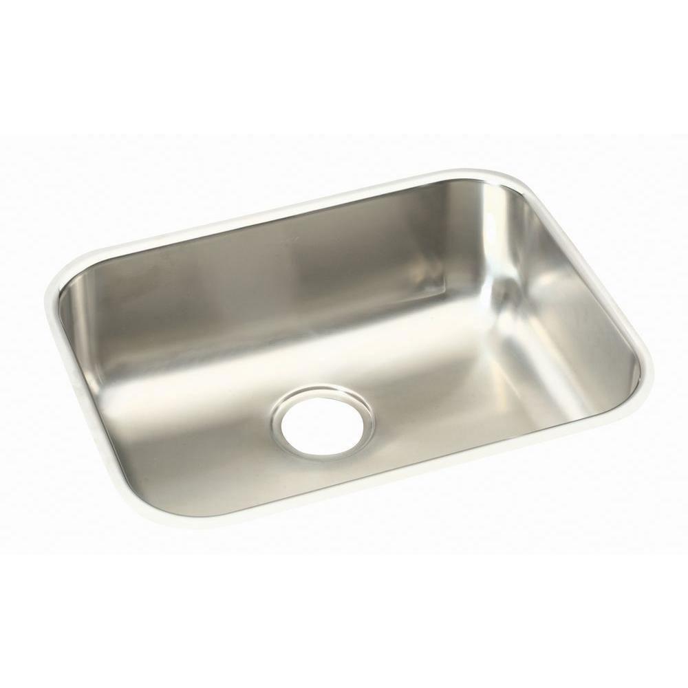 Elkay Elumina Undermount Stainless Steel 23-1/2x18-1/4x 8 inch 0-Hole Single Bowl Kitchen Sink in Satin 780929