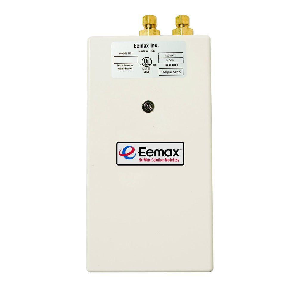 Eemax Single Point 3.5 kW 120 Volt 0.3gpm-2.0gpm Electric Tankless Water Heater 865090