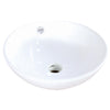Kingston Perfection White China Vessel Bathroom Sink with Overflow Hole EV4129