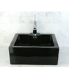 Black China Vessel Bathroom Sink with Overflow Hole & Faucet Hole EV4186K