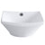 Kingston Courtyard White China Vessel Bathroom Sink with Overflow Hole EV4220