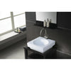 Kingston White Beverly White China Vessel Bathroom Sink with Faucet Hole EV7018