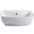 Kingston White China Vessel Bathroom Sink w/Overflow Hole & Faucet Hole EV8145