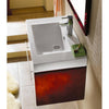 Kingston White China Vessel Bathroom Sink w/Overflow Hole & Faucet Hole EV9620