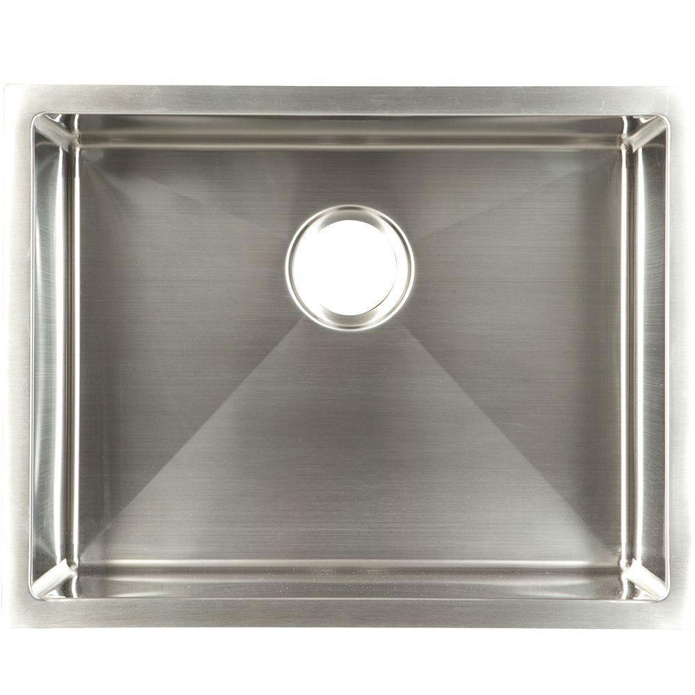 Franke Undermount Stainless Steel 23x18x10 18-Gauge Single Bowl Kitchen Sink 578004