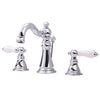 Kingston Chrome 2 Handle 8" Widespread Bathroom Faucet with Pop-up FS1971APL